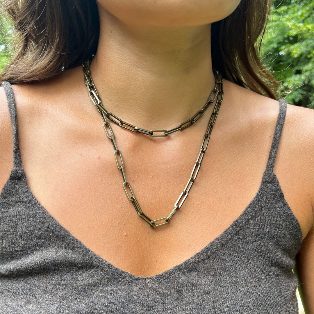 MISS RIGHT Paperclip Chain Choker Necklace and India | Ubuy