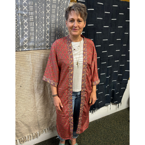 Long Silk Kimono Jacket | 100% Silk Multiple Styles One Size