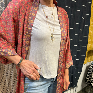 Long Silk Kimono Jacket | 100% Silk Multiple Styles One Size