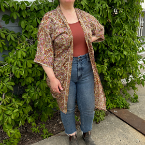 Long Silk Kimono Jacket | 100% Silk Multiple Styles One Size