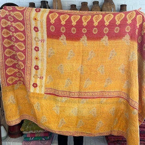 Kantha | Orange Flower