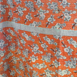 Kantha | Orange Flower