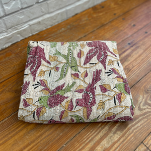 Kantha | Purple & Green Birds