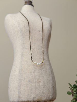 Three Pearl Necklace